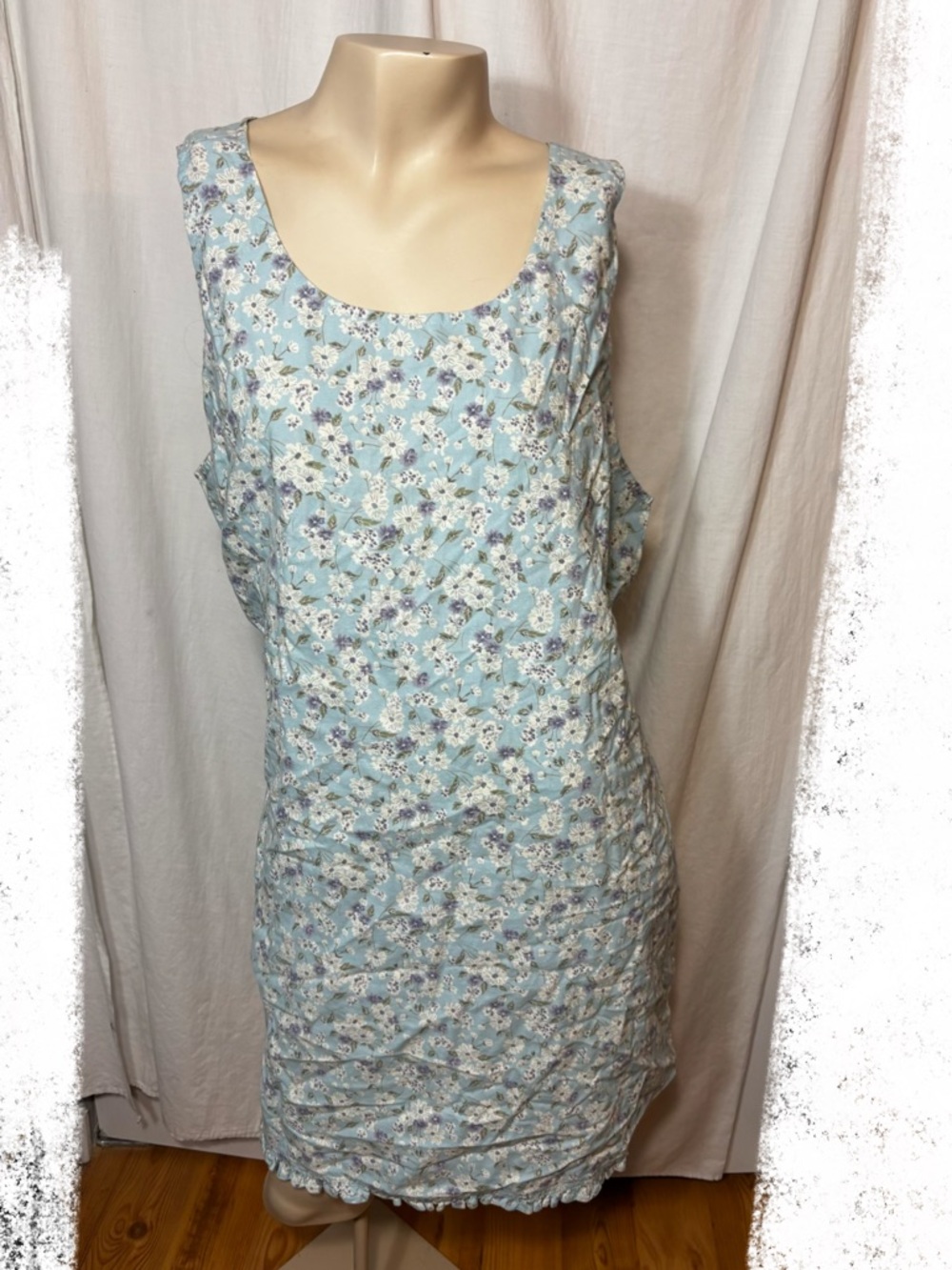 NWT women’s sleeveless sundress light blue Erika and Co. medium